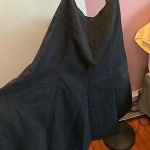 Vintage Western cowgirl rhinestone midi skirt